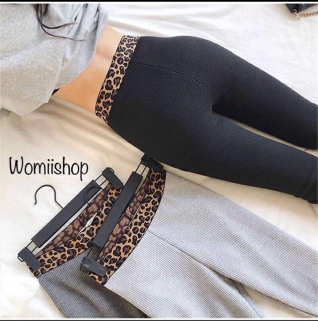 Quần LEGGiNG Len Tăm Cạp Da Báo | BigBuy360 - bigbuy360.vn