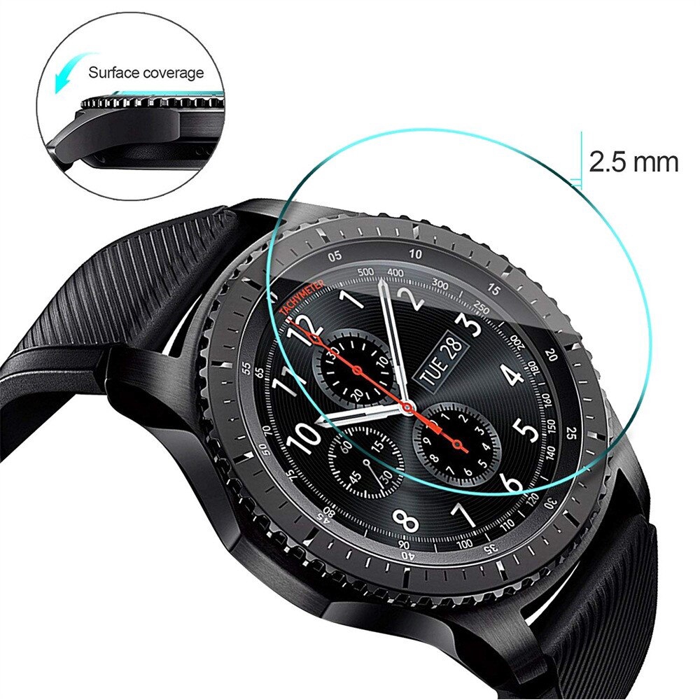 Bộ 2 kính cường lực độ cứng 9H trong suốt chống trầy cho đồng hồ thông minh Huawei Watch GT 2