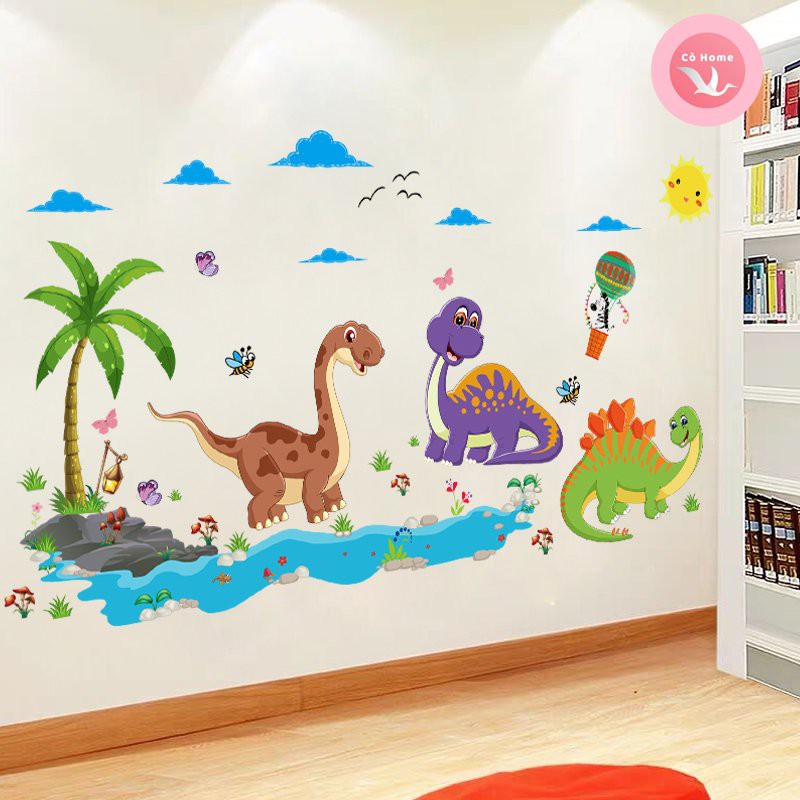Tranh decal các động vật tiếng anh tranh con vật ngộ nghĩnh trang trí phòng