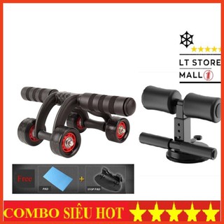 Combo Con lăn tập cơ bụng Palades và dụng cụ tập cơ bụng đa năng DC11 - tập GYM tại nhà