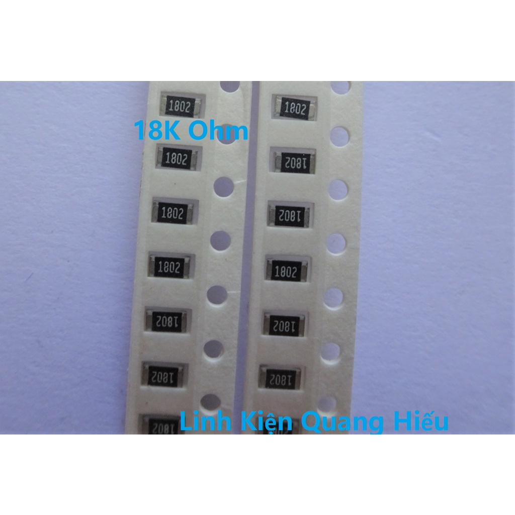 Điện trở dán SMD 1K  2K  7,5K  10K  18K  20K  22K 47K 1206 1% 1/4W