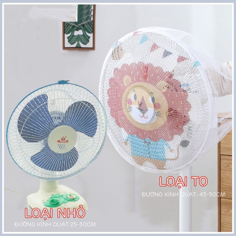 Lưới bọc quạt ăn toàn cho bé nhiều size(giao mẫu ngẫu nhiên)