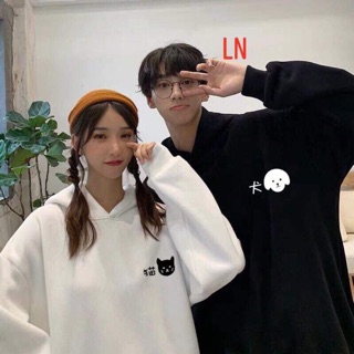 [ GIÁ SỐC ] Áo đôi hodie mèo chó LN08