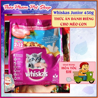 Thức ăn mèo con 2-12 tháng tuổi Whiskas Junior - 450g
