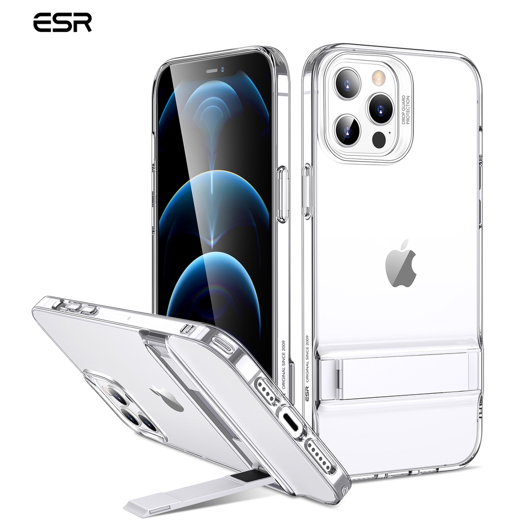 Ốp Điện Thoại TPU Mềm Hai Chiều ESR Thiết Kế Giá Đỡ Chống Rơi Cho iPhone 12 mini/iPhone 12/12 Pro Max