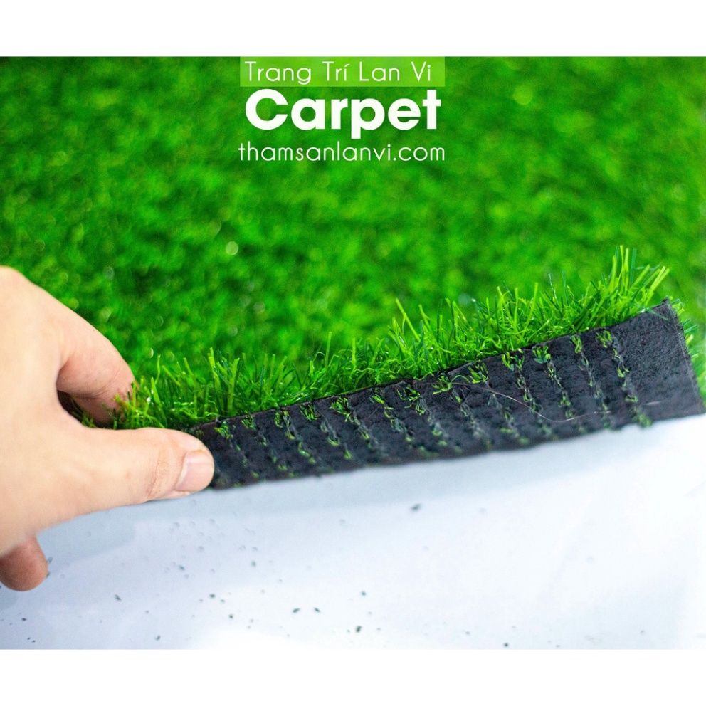 Miếng cỏ nhân tạo dày 3cm không phai màu độ bền cao, thoát nước, kích thước 50cm x 50cm