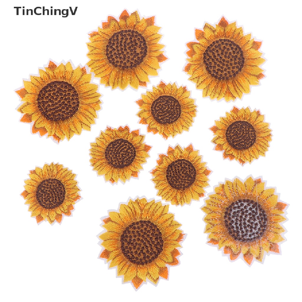 Set 5 Miếng Dán Ủi Quần Áo Hình Hoa Hướng Dương