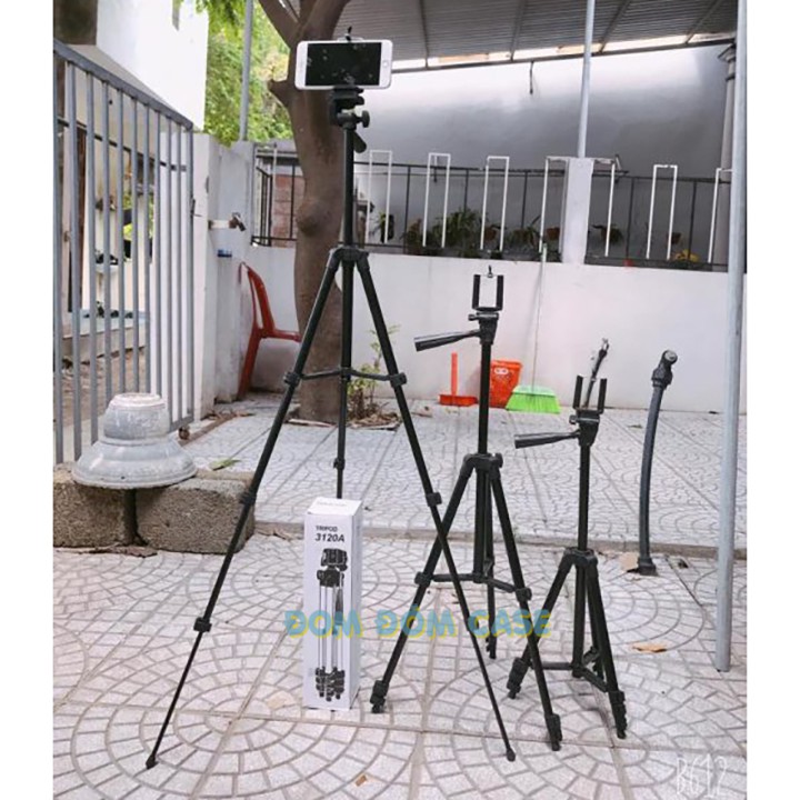 Gậy Tripod 3 Chân 3120, Giá Đỡ Điện Thoại Quay Phim Chụp Ảnh Live Stream