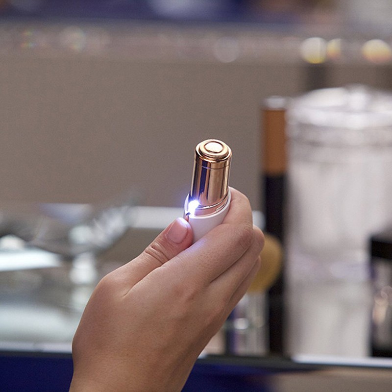 [Hàng mới về] Máy tẩy lông không đau hình son môi thiết kế nhỏ gọn dành cho nữ