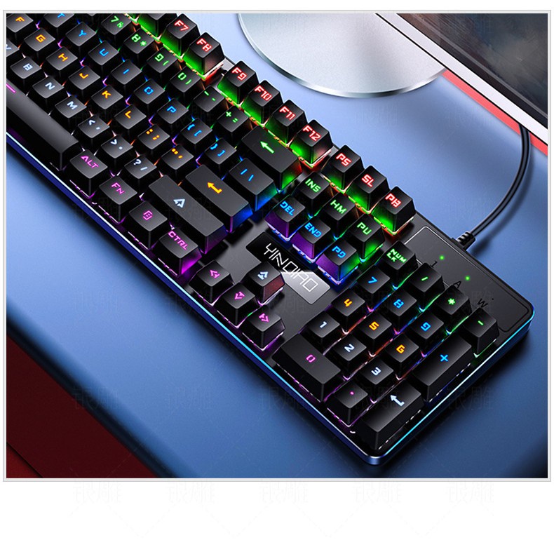 Bàn Phím Cơ Gaming YINOIAO ZK3 Blue Switch led RGB-Có Thể Đổi Màu-Bảo Hành 12 Tháng