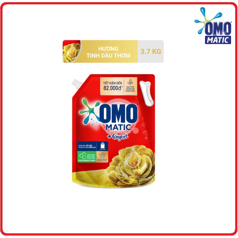 Nước Giặt OMO MATIC Túi 3,9Kg/3,6Kg