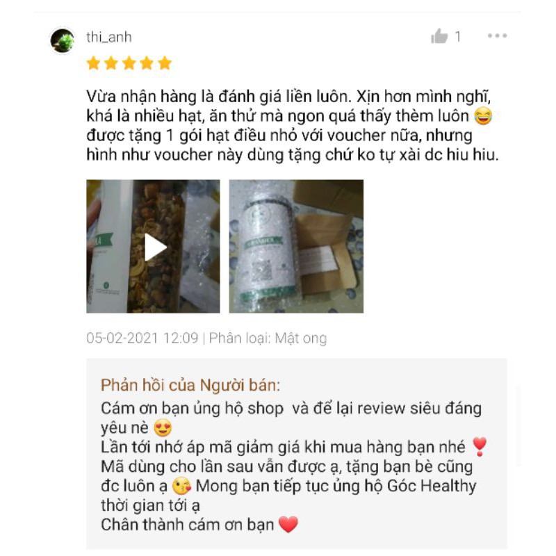 [Mã GROSALE giảm 10% đơn 150K] Granola ăn kiêng siêu hạt Góc Healthy - ngũ cốc ăn kiêng không đường