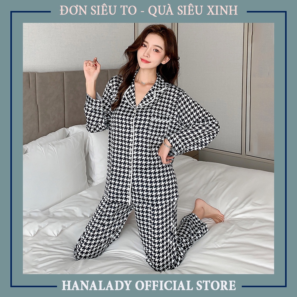 Pyjama lụa - bộ đồ ngủ mặc nhà sang trọng chất liệu lụa cao cấp P535