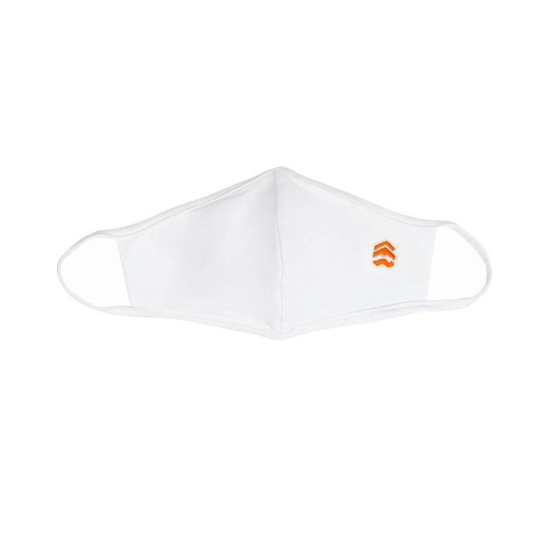 5THEWAY® 3 PACK 5TW/RTW REGULAR MASK™ in WHITE/ORANGE aka 3 Khẩu Trang Trắng Logo Cam