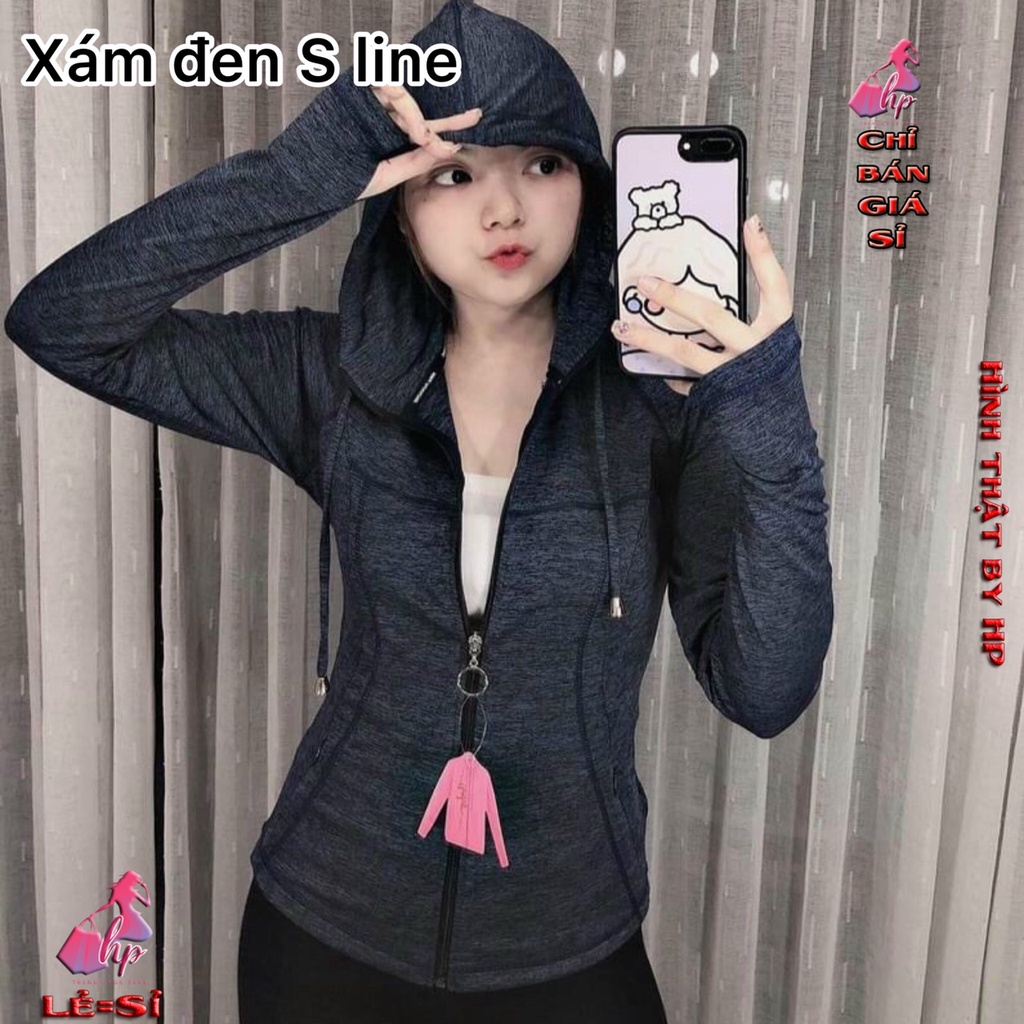 [XẢ KHO] áo khoác nữ chống nắng thể thao thun ôm body form dài vải dệt lạnh mỏng nhẹ mịn mát cao cấp 2021