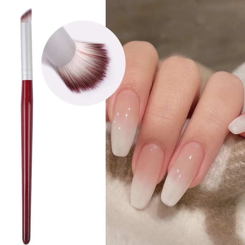 Cọ Sơn Móng Tay Gel Đầu Xiên Bằng Gỗ DIY