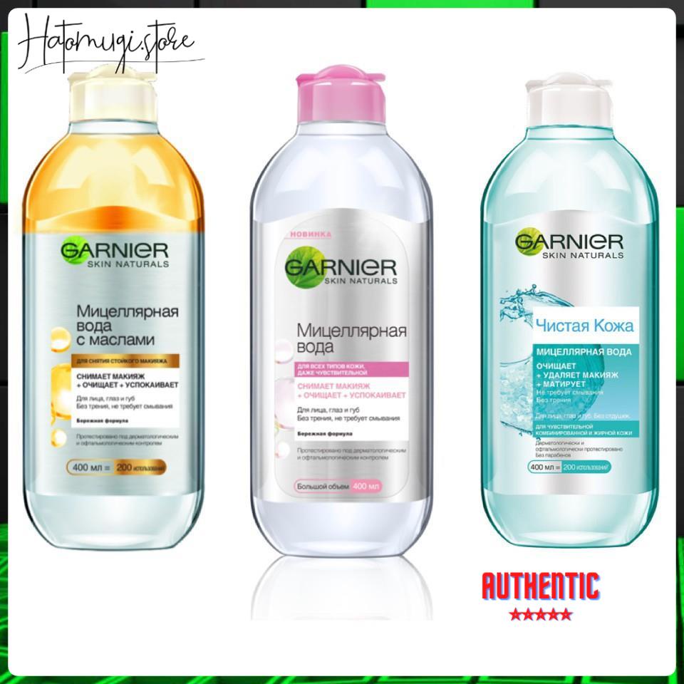 Nuớc Tẩy Trang Micellar Cleansing Water Garnier Nga (400ml)