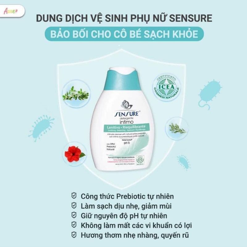 Sensure - Dung dịch vệ sinh phụ nữ SENSURE 100ml nhập khẩu Ý