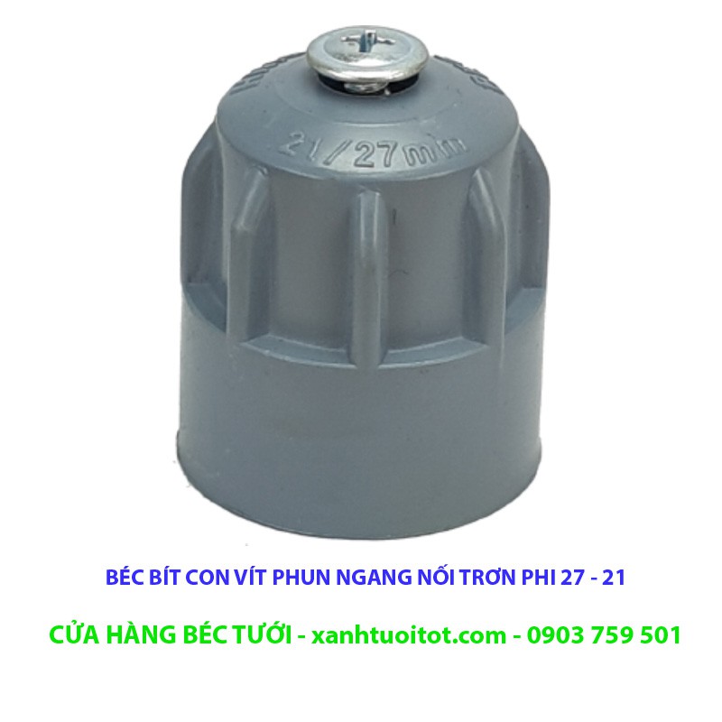 Bộ 10 cái BÉC BÍT CON VÍT NỐI TRƠN PHI 21 - 27 PVC