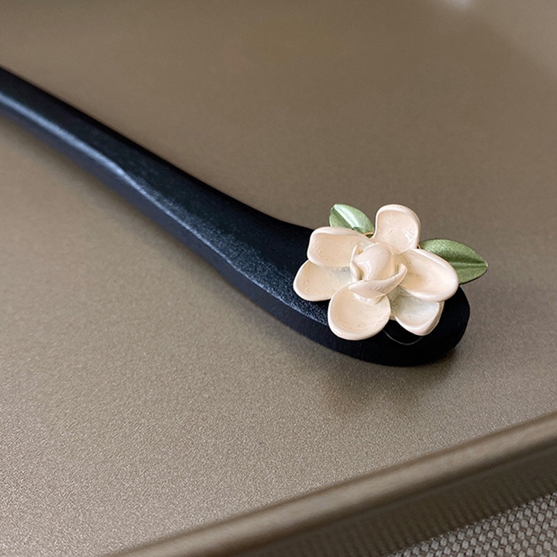 Trâm Cài Tóc Gỗ Cổ Trang Đính Hoa Phong Cách Trung Hoa YOS