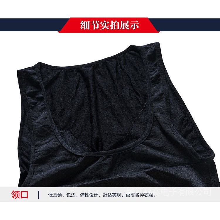 Áo Thun Ba Lỗ Bó Sát Dáng Ôm Tay Ngắn Giúp Định Hình Cơ Thể Dành Cho Nam