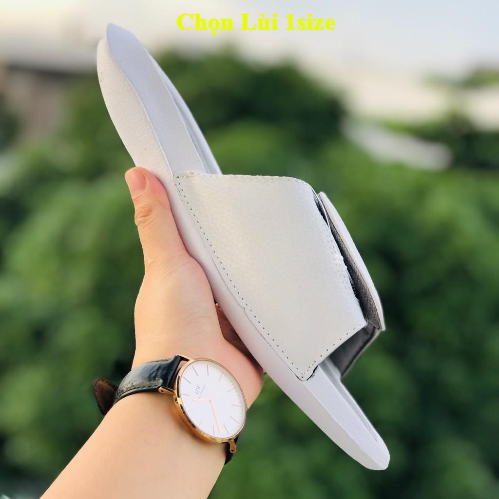 Dép jordan hydro ❤️FREESHIP + LÙI 1 Size+ HỘP❤️ dép quai ngang bóng rổ nam nữ JD6 màu trắng xám, có tem mác, bao bì đầy