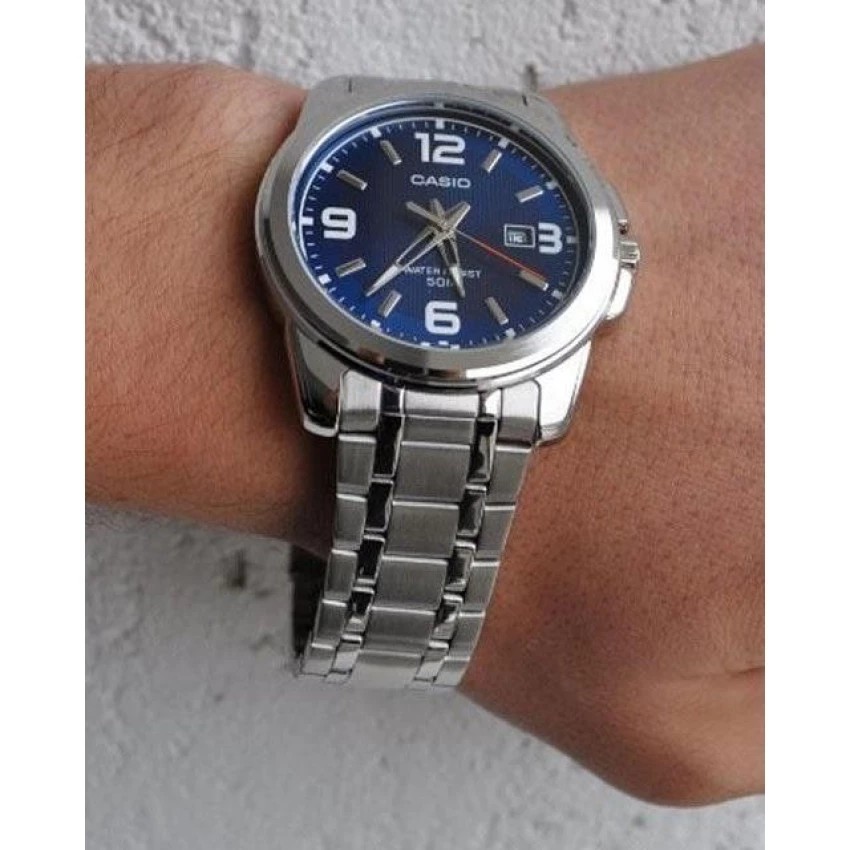 Đồng hồ nam dây kim loại Casio chính hãng Anh Khuê MTP-1314D-2AVDF