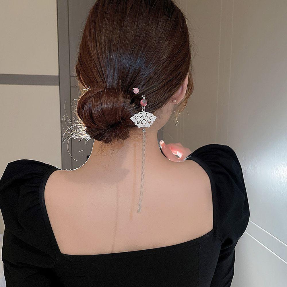 Trâm Cài Tóc Phối Tua Rua Phong Cách Trung Hoa Thanh Lịch Cho Cô Dâu