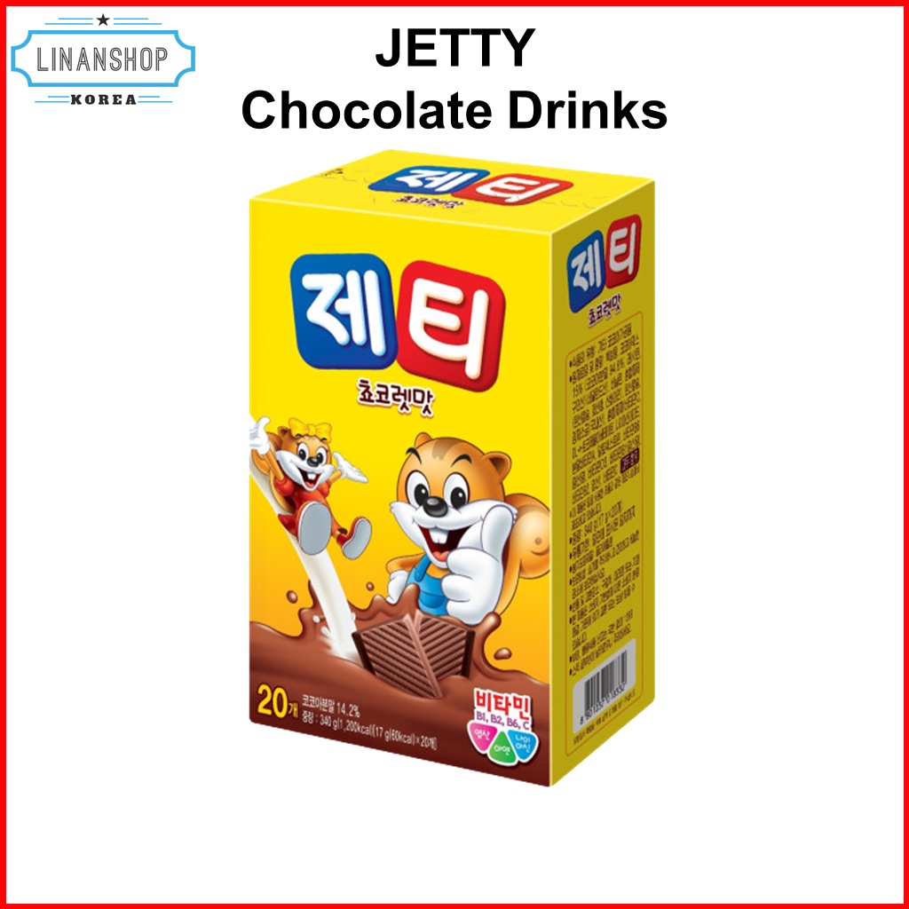 Set 20 gói bột cacao hương socola JETTY Hàn Quốc cho trẻ em 