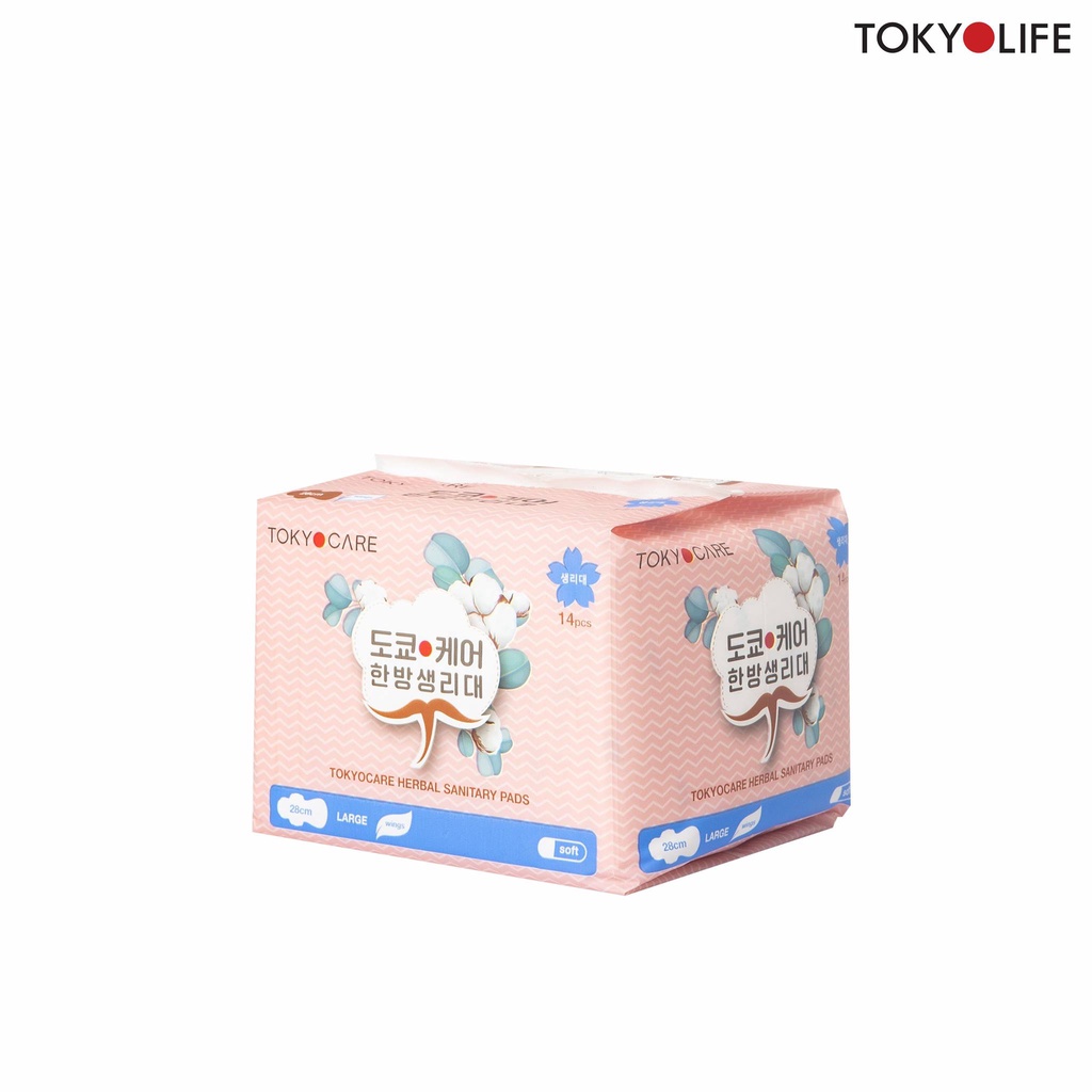 Băng vệ sinh thảo dược TOKYOCARE có cánh 280mm (/14 miếng)