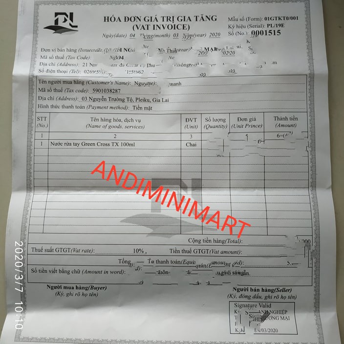 Dung dịch rửa tay khô Green Cross hương trà xanh chai 100ml | BigBuy360 - bigbuy360.vn