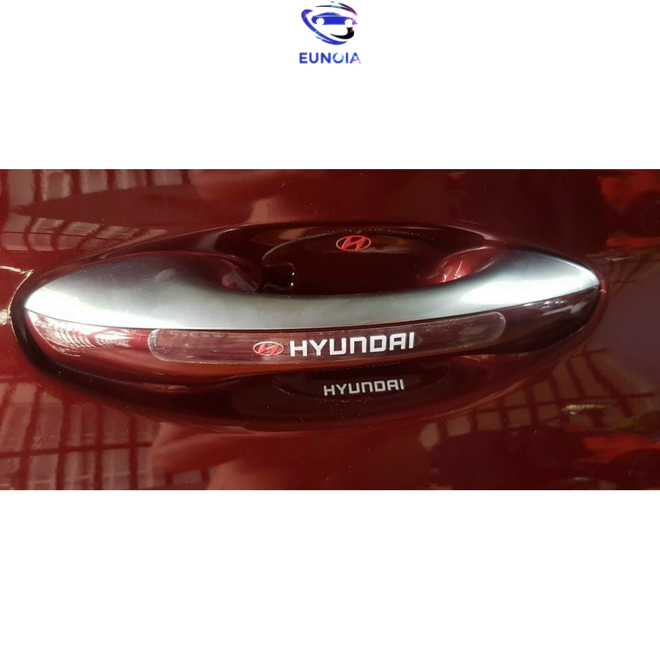 Bộ 10 chi tiết Miếng dán Silicon chống xước hõm xe và tay nắm cửa ô tô - full logo hãng xe