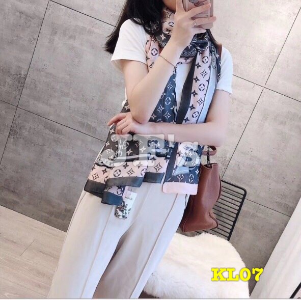 Johnifashion Khăn quàng nữ cotton lanh, khăn choàng thu đông phong cách thời trang Hàn Quốc