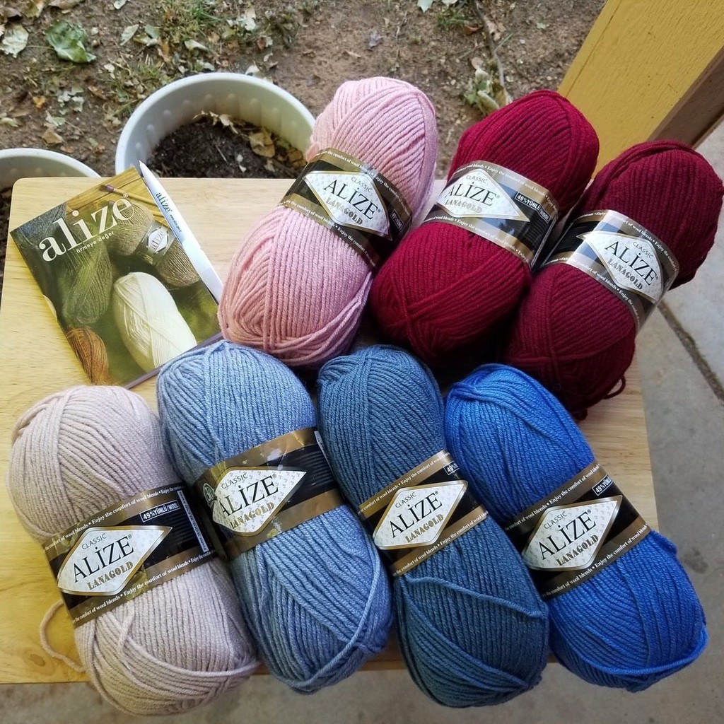 Cuộn Len Alize Lana Gold (bảng màu 1)