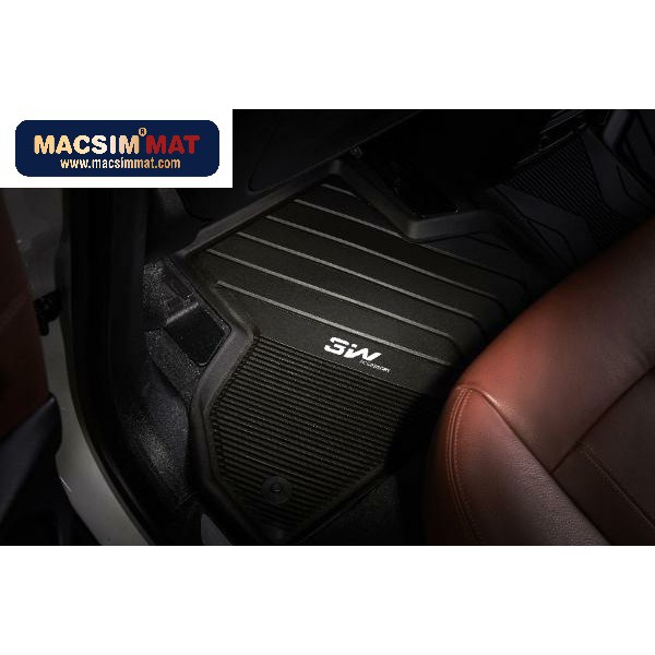 Thảm lót sàn xe ô tô BMW X6 2013 - 2018 nhãn hiệu Macsim 3W - chất liệu nhựa TPE đúc khuôn cao cấp - màu đen