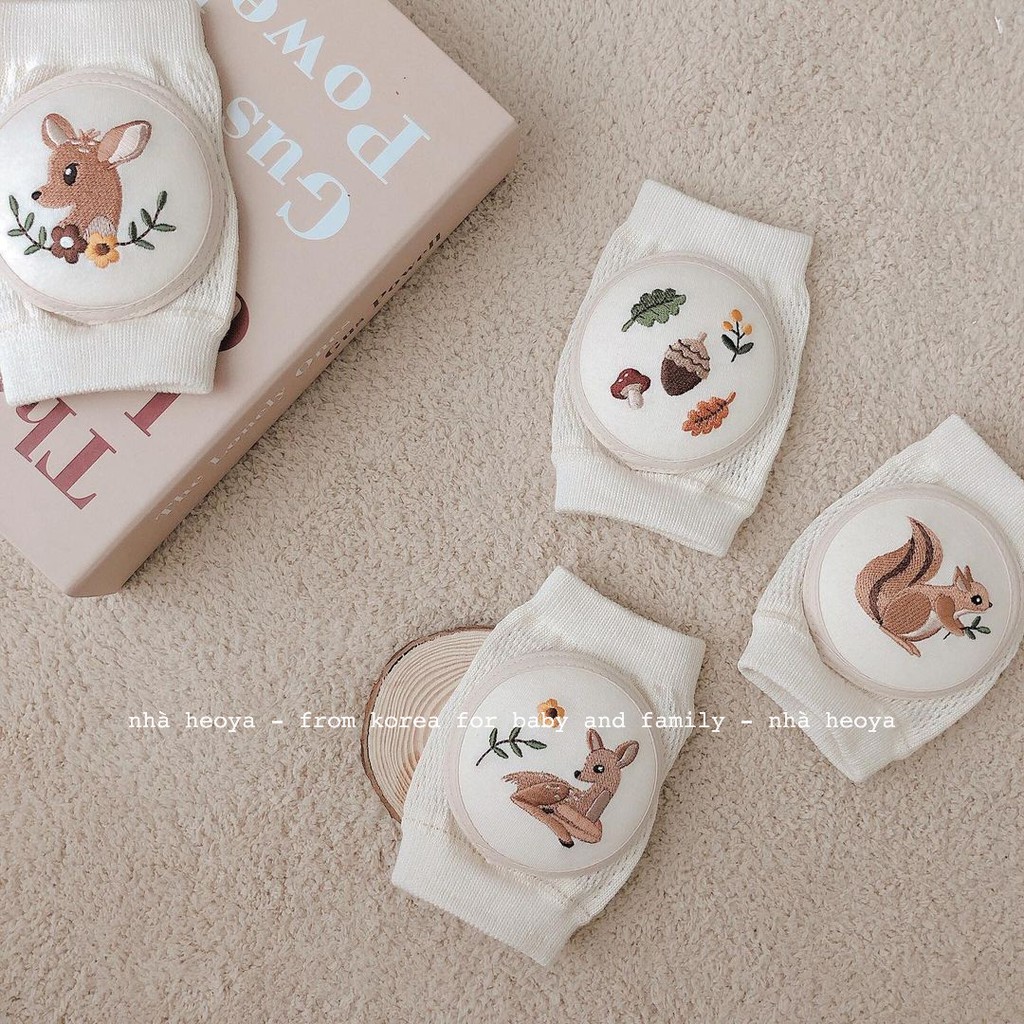 &lt;có sẵn mẫu mới&gt; KNEED PAD ORGANIC TẤT BẢO VỆ ĐẦU GỐI CHO BÉ KOONGSKOONGS HÀN QUỐC