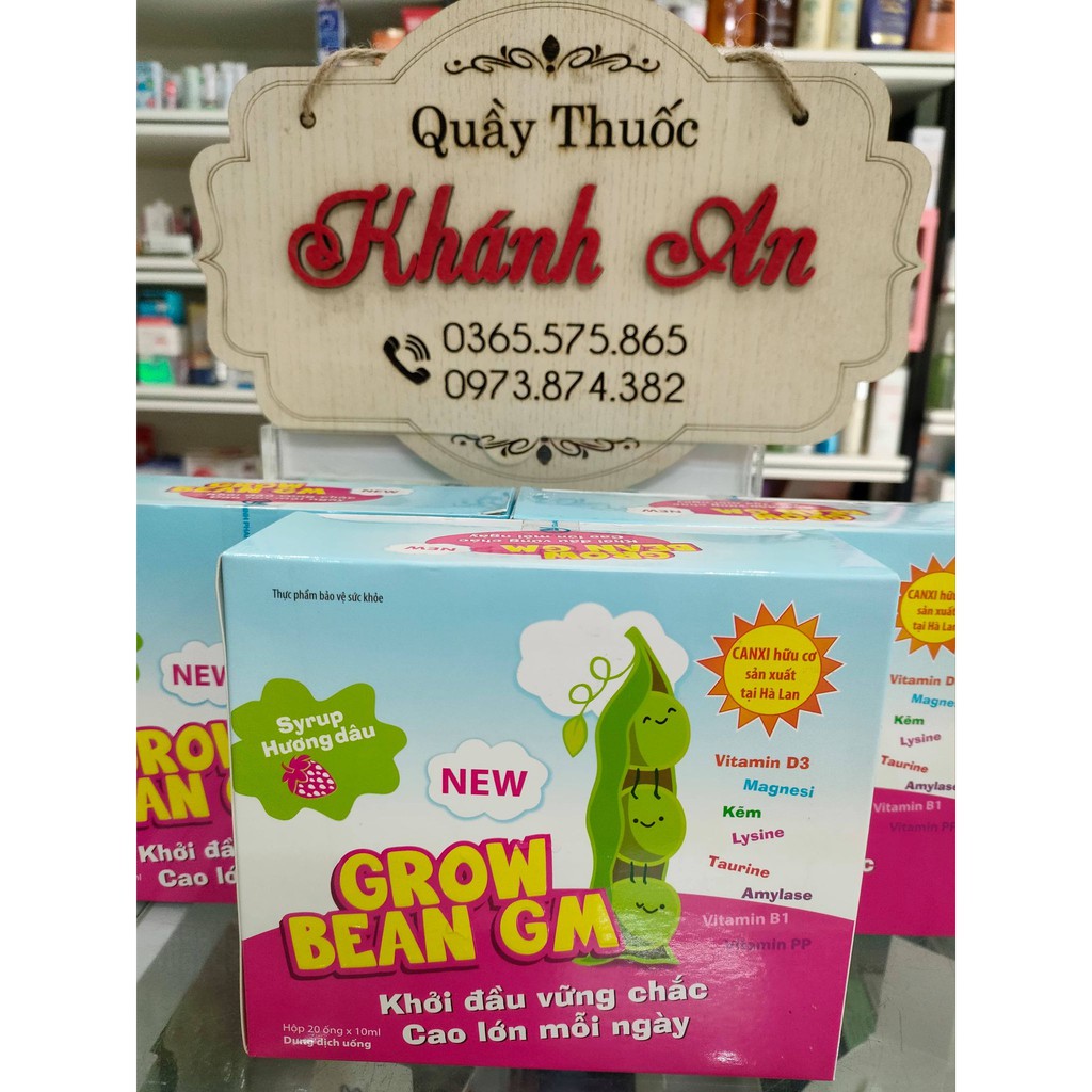 Grow Bean GM hỗ trợ sự phát triển não bộ của trẻ, bổ sung vitamin, canxi, magie. CAO LỚN MỖI NGÀY