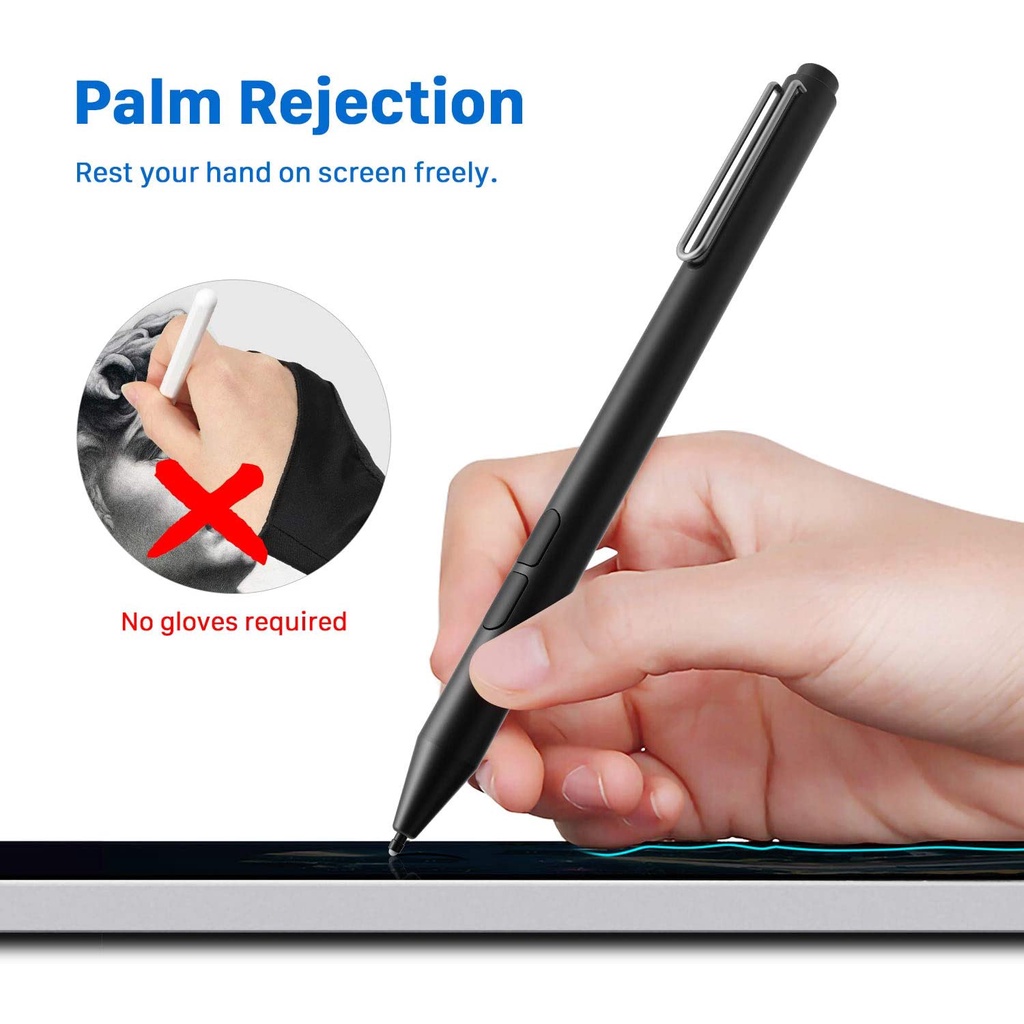 Bút Cảm Ứng Áp Suất 4096 Cho Microsoft Surface Pro X / 7 / 6 / 5 / 4 Laptop / Book / Go / Studio