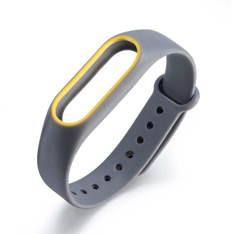 Dây Đeo Thay Thế Chất Liệu Silicon Màu Trơn Cho MI Band 2