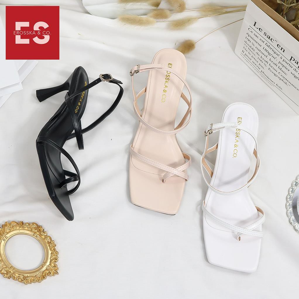 Giày cao gót Eroska thời trang phối dây gót nhọn kiểu dáng xỏ ngón cao 7cm màu nude [HÀNG CAO CẤP] | BigBuy360 - bigbuy360.vn