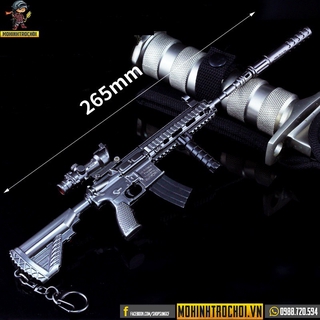 Mô Hình Game PUBG - M416 Silencer 27cm Tháo Nắp