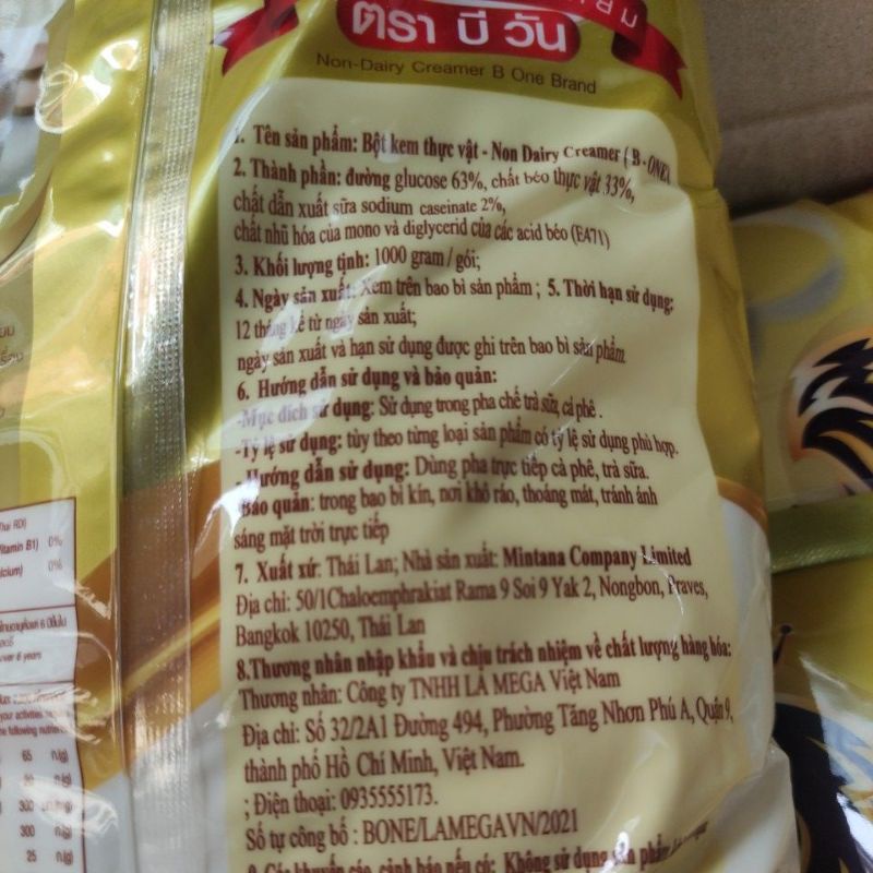 Bột kem béo B One hàng chính hãng - có gói lẻ 200g