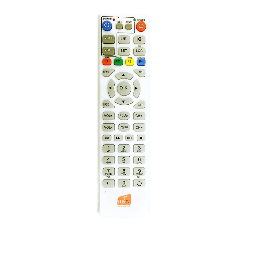 Điều Khiển MyTV - tặng kèm pin - Remote từ xa đầu thu My TV hàng zin theo máy