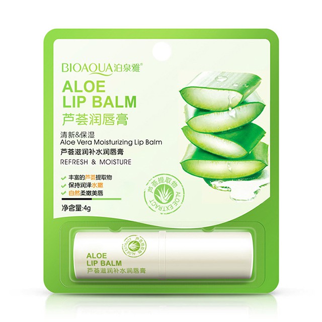 Son Dưỡng Mềm Mịn Môi Lip Balm Nha Đam Bioaqua Aloe