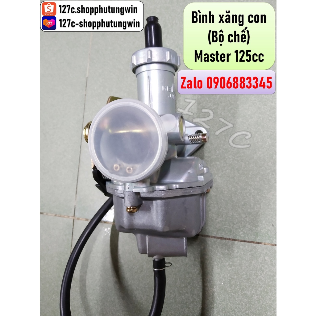 Bình xăng con / Chế hoà khí Honda Master 125cc phù hợp CG125 GD110 Bonus125 Husky125