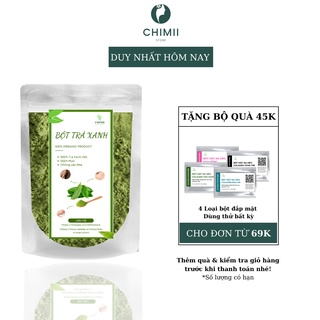 100gr bột trà xanh đắp mặt nguyên chất