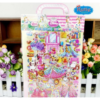 Hình dán Sticker thay trang phục công chúa (2 bảng)