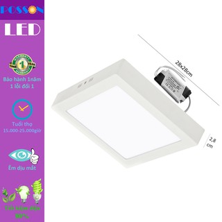 ĐÈN LED ỐP TRẦN VUÔNG POSSON LP-SO24