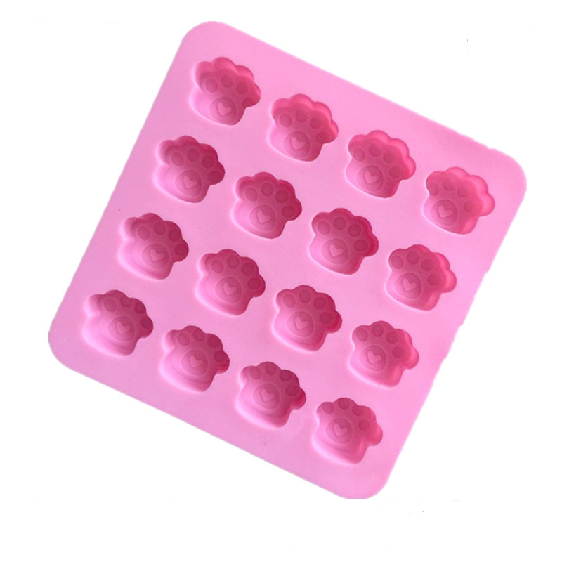 Khuôn Silicone Tạo Hình Dấu Chân Mèo Trang Trí Bánh