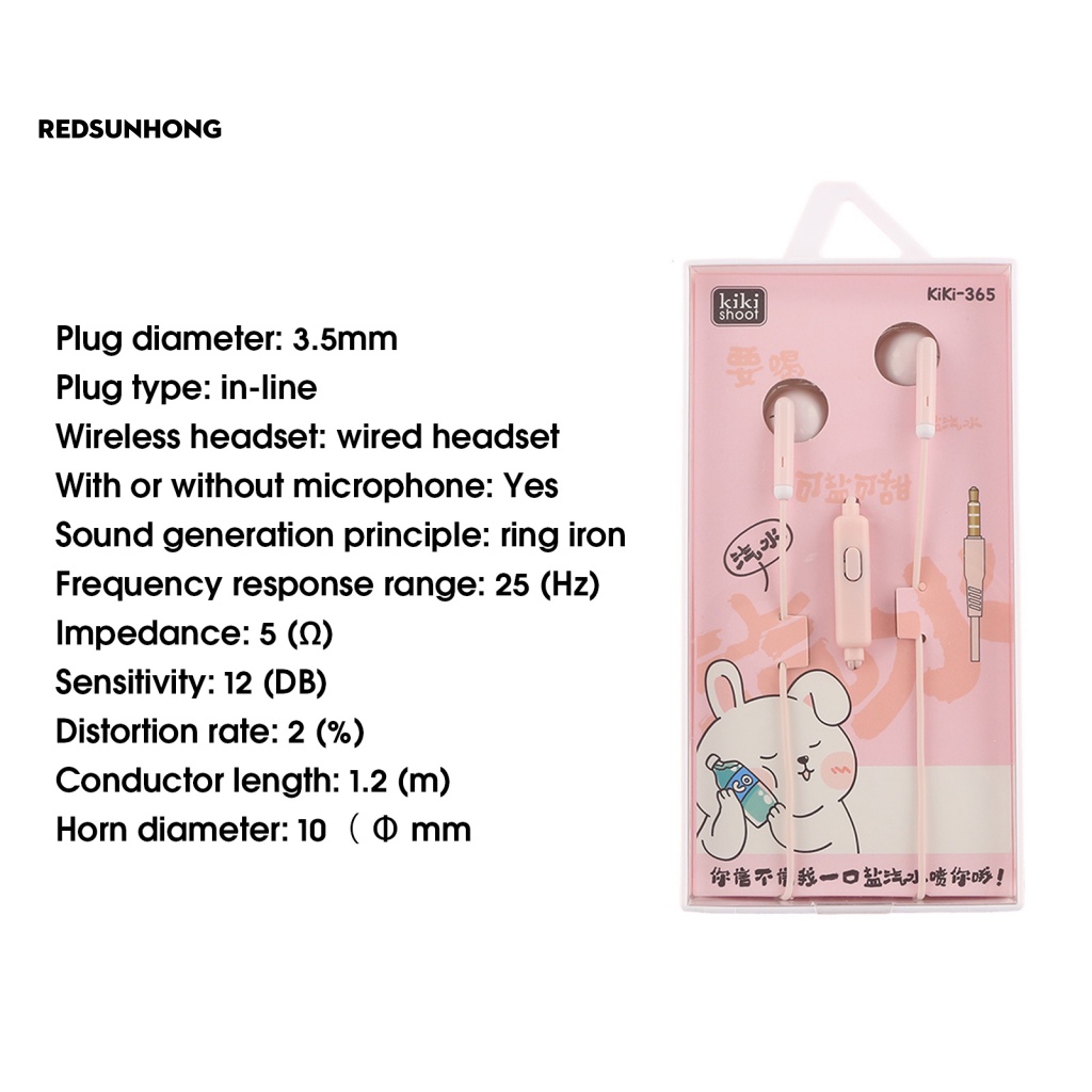 Tai Nghe Nhét Tai Jack 3.5mm Ổn Định Họa Tiết Hoạt Hình Cho Bé